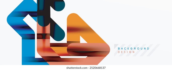 Linhas coloridas dinâmicas fundo abstrato mínimo