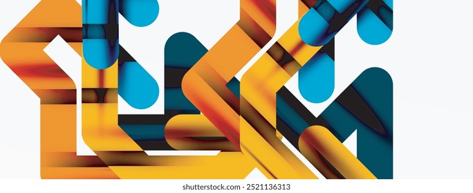 Líneas coloridas dinámicas de fondo abstracto mínimo