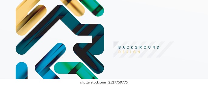Dynamic colorful lines minimal abstract background