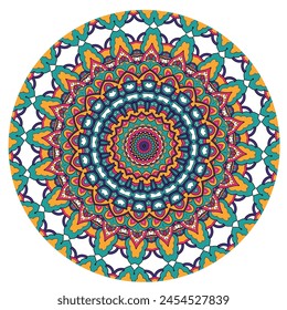 Dynamic and Colorful Mandala Design