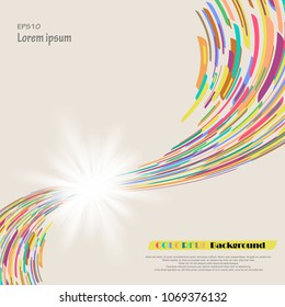 Dynamic of colorful modern line background in pattern. Frame of geometry for presentation. Illustration vector eps10