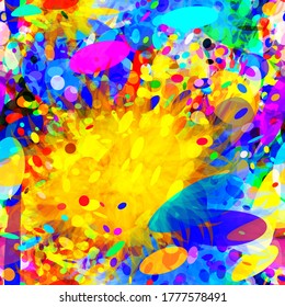 Dynamic colorful seamless texture. Abstract vector background for web page, banners backdrop, fabric, home decor, wrapping