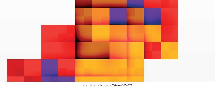 Dynamic colorful squares background. Vector Illustration For Wallpaper, Banner, Background, Card, Book Illustration, landing page