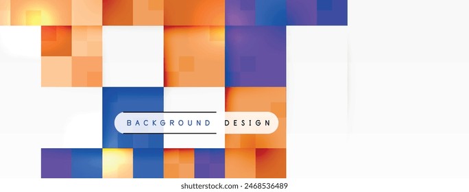 Dynamic colorful squares background. Vector Illustration For Wallpaper, Banner, Background, Card, Book Illustration, landing page