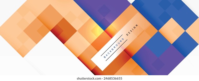 Dynamic colorful squares background. Vector Illustration For Wallpaper, Banner, Background, Card, Book Illustration, landing page