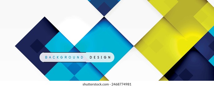 Dynamic colorful squares background. Vector Illustration For Wallpaper, Banner, Background, Card, Book Illustration, landing page