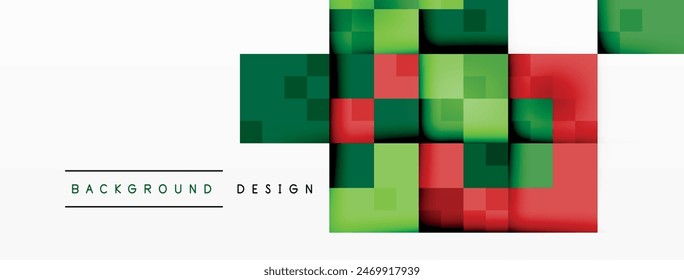 Dynamic colorful squares background. Vector Illustration For Wallpaper, Banner, Background, Card, Book Illustration, landing page
