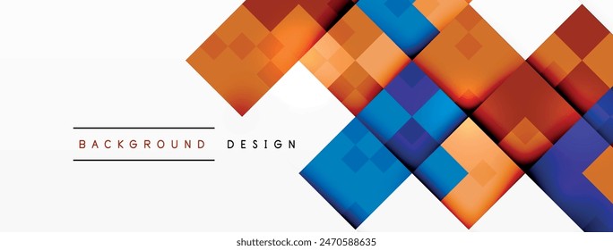 Dynamic colorful squares background. Vector Illustration For Wallpaper, Banner, Background, Card, Book Illustration, landing page