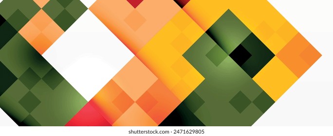 Dynamic colorful squares background. Vector Illustration For Wallpaper, Banner, Background, Card, Book Illustration, landing page