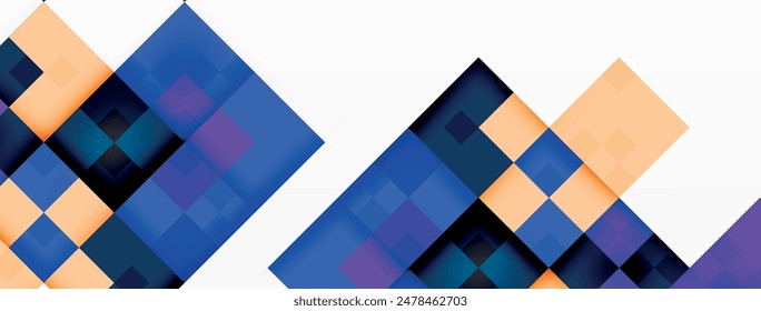 Dynamic colorful squares background. Vector Illustration For Wallpaper, Banner, Background, Card, Book Illustration, landing page