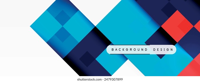 Dynamic colorful squares background. Vector Illustration For Wallpaper, Banner, Background, Card, Book Illustration, landing page