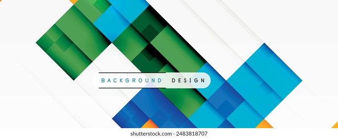 Dinámico fondo de cuadrados de colores. Ilustración vectorial Para Fondo de pantalla, Anuncio, Fondo, Tarjeta, Ilustración de libro, página de destino