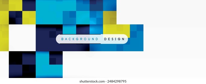 Dynamic colorful squares background. Vector Illustration For Wallpaper, Banner, Background, Card, Book Illustration, landing page