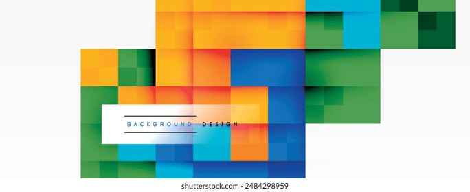 Dynamic colorful squares background. Vector Illustration For Wallpaper, Banner, Background, Card, Book Illustration, landing page