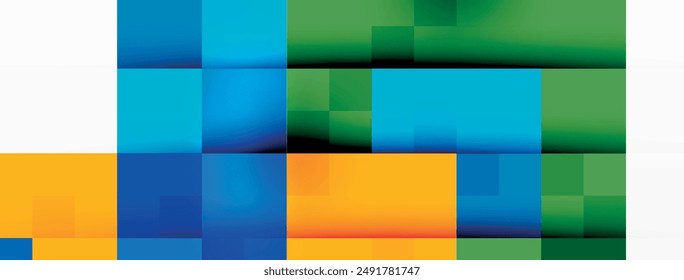 Dynamic colorful squares background. Vector Illustration For Wallpaper, Banner, Background, Card, Book Illustration, landing page