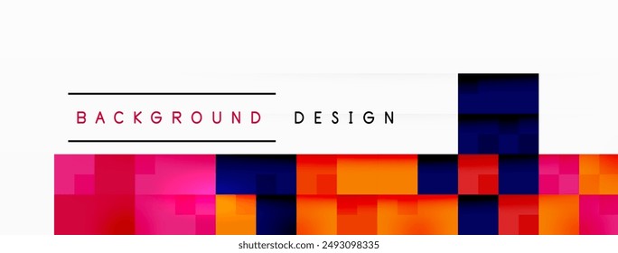 Dynamic colorful squares background. Vector Illustration For Wallpaper, Banner, Background, Card, Book Illustration, landing page