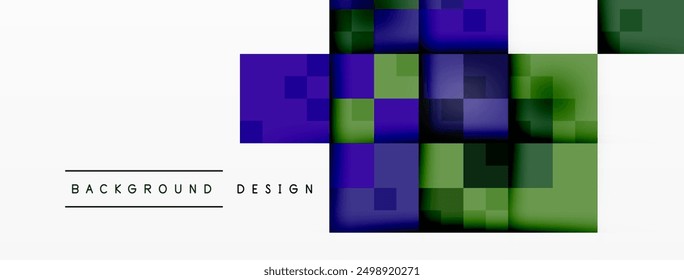 Dynamic colorful squares background. Vector Illustration For Wallpaper, Banner, Background, Card, Book Illustration, landing page