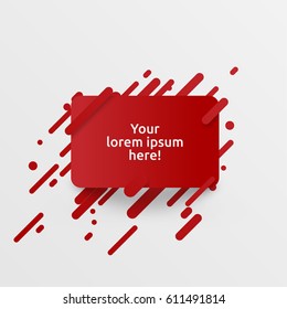 Dynamic and colorful template for advertising, vector illustration