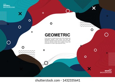 Dynamic colorful vibrant geometric background