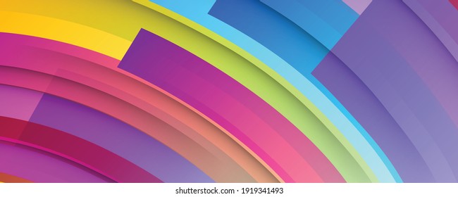 Fondo dinámico colorido de la ola vibrante. Forma de onda curvada abstracta mínima sobre fondo de colores de gradiente calmado para Brochure, Afiche, folleto, informe anual, portada del libro