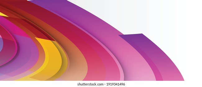 Dynamic colorful vibrant wave colorful background. Minimal abstract curved wave shape on calm gradient colors background for Brochure, Poster, leaflet, Annual report, Book cover