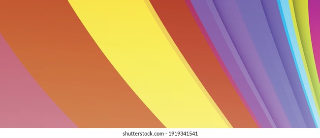 Dynamic colorful vibrant wave colorful background. Minimal abstract curved wave shape on calm gradient colors background for Brochure, Poster, leaflet, Annual report, Book cover