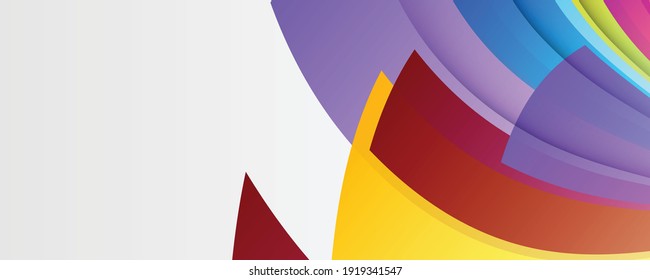 Fondo dinámico colorido de la ola vibrante. Forma de onda curvada abstracta mínima sobre fondo de colores de gradiente calmado para Brochure, Afiche, folleto, informe anual, portada del libro