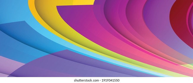 Dynamic colorful vibrant wave colorful background. Minimal abstract curved wave shape on calm gradient colors background for Brochure, Poster, leaflet, Annual report, Book cover