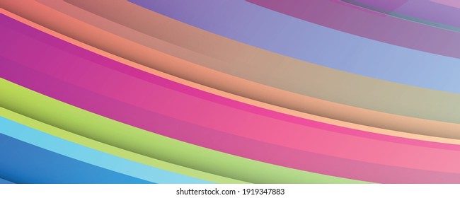 Dynamic colorful vibrant wave colorful background. Minimal abstract curved wave shape on calm gradient colors background for Brochure, Poster, leaflet, Annual report, Book cover