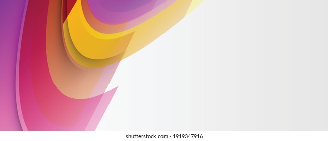 Fondo dinámico colorido de la ola vibrante. Forma de onda curvada abstracta mínima sobre fondo de colores de gradiente calmado para Brochure, Afiche, folleto, informe anual, portada del libro