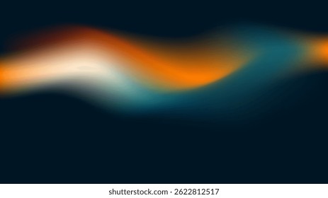 Ondas dinâmicas e coloridas criam uma impressionante composição abstrata.
