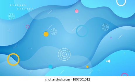 Dynamic colorful wavy background with gradient color. Vector background. Eps 10