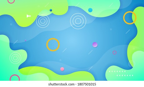 Dynamic colorful wavy background with gradient color. Vector background. Eps 10