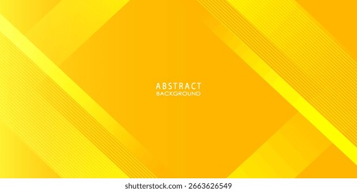 Forma amarela colorida dinâmica com plano de fundo geométrico e gradiente, ilustração vetorial