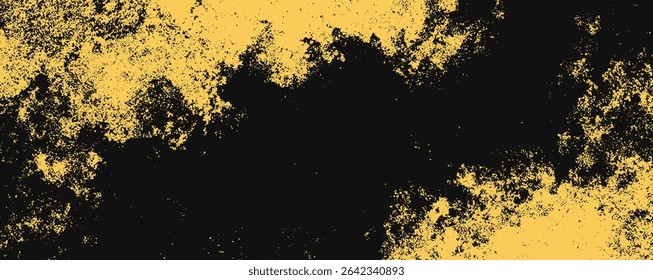 Uma combinação dinâmica de elementos amarelos e pretos forma uma textura abstrata, transmitindo energia e profundidade. Esta arte pode melhorar espaços modernos e projetos de design gráfico.