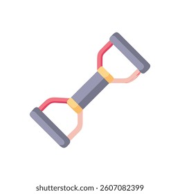 Dynamic Compact Rowing Band Icon. Design of Fitness and Gym Icons.