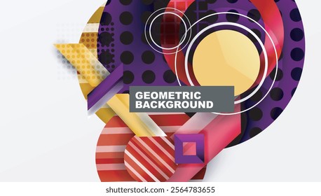 Dynamic complex geometric abstract background