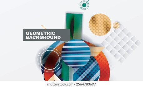 Dynamic complex geometric abstract background