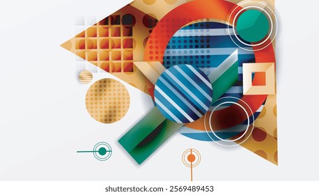 Dynamic complex geometric abstract background