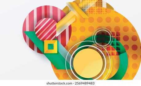 Dynamic complex geometric abstract background