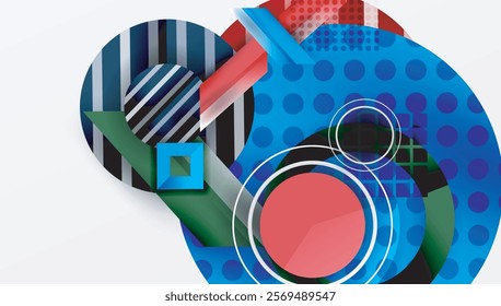 Dynamic complex geometric abstract background