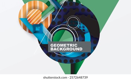Dynamic complex geometric abstract background