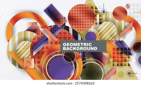 Dynamic complex geometric abstract background
