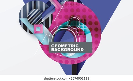 Dynamic complex geometric abstract background