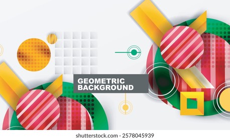 Dynamic complex geometric abstract background
