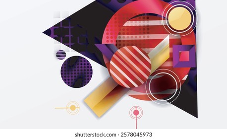 Dynamic complex geometric abstract background