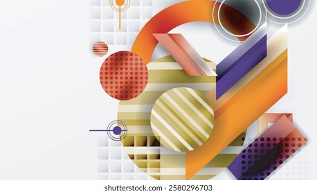 Dynamic complex geometric abstract background