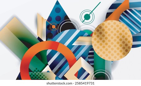 Dynamic complex geometric abstract background