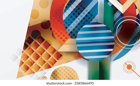 Dynamic complex geometric abstract background