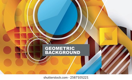 Dynamic complex geometric abstract background